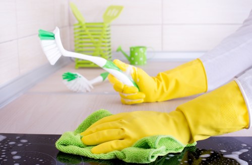 Local office cleaners working in a SE10 commercial property