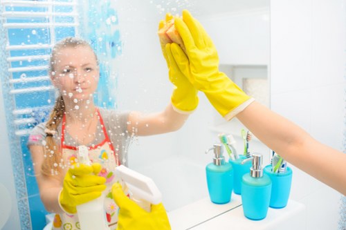 Internal discussion of a carpet cleaning complaint resolution