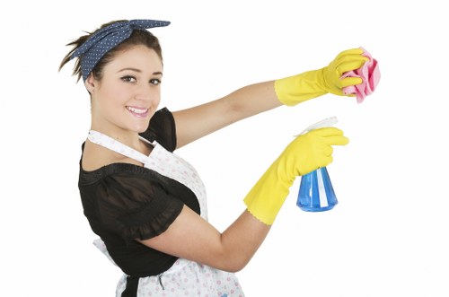 Commercial cleaner servicing an office in SE10